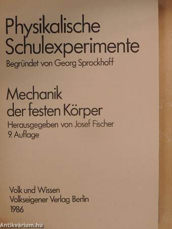 Mechanik der festen Körper