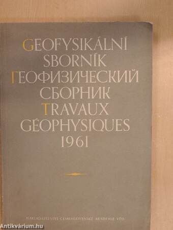 Geofysikální Sborník 1961/Travaux géophysiques 1961