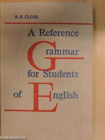 A Reference Grammar for Students of English