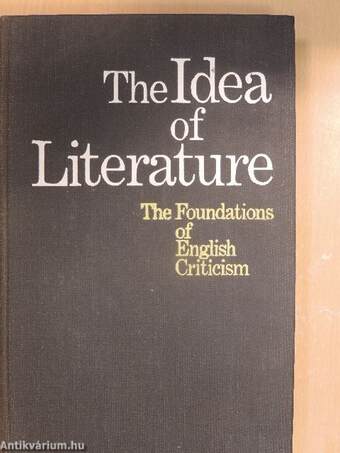 The Idea of Literature