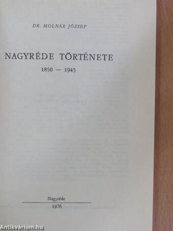 Nagyréde története