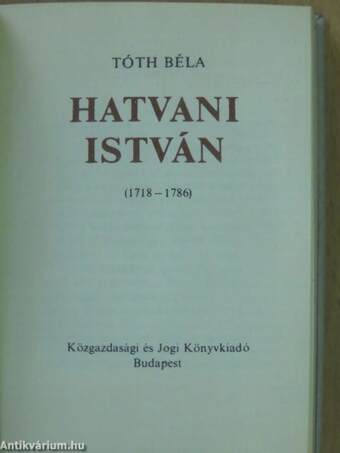 Hatvani István (minikönyv) (számozott)