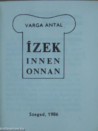 Ízek, innen-onnan (minikönyv)