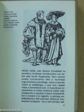 Így élt Gutenberg (minikönyv) (számozott)