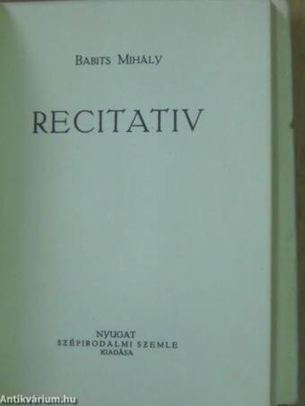 Recitativ (minikönyv)