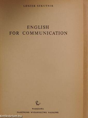 English for Communication