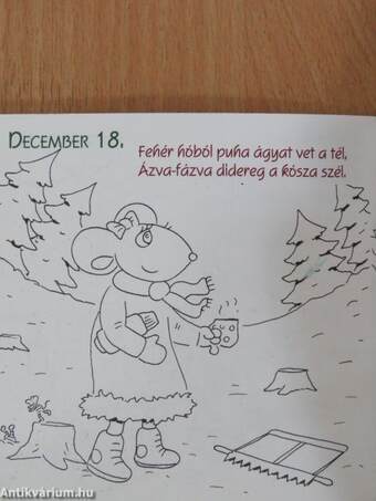 Trixi mondókás adventi színezője