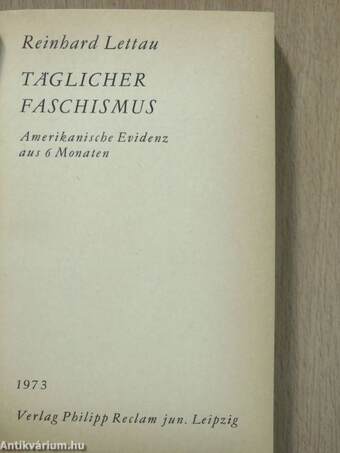 Täglicher Faschismus