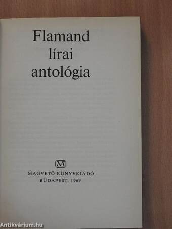 Flamand lírai antológia