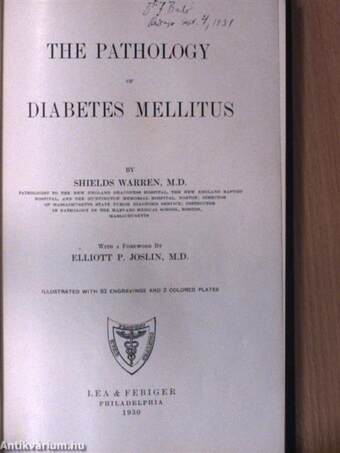 The Pathology of Diabetes Mellitus