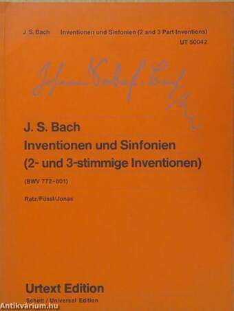 Inventionen und Sinfonien (Zwei- und dreistimmige Inventionen/Two and Three Part Inventions)