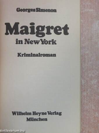 Maigret in New York