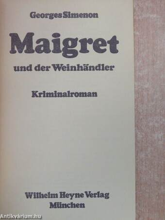 Maigret und der Weinhändler