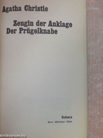 Zeugin der Anklage/Der Prügelknabe