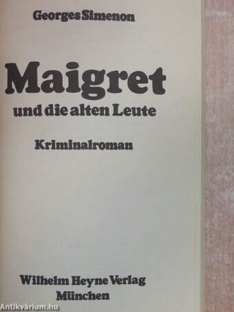 Maigret und die alten Leute