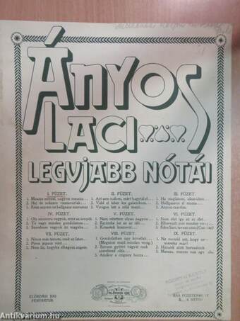 Ányos Laci legujabb nótái I.