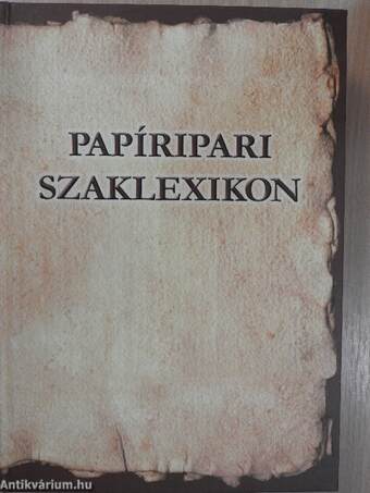 Papíripari szaklexikon