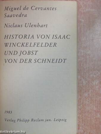 Historia von Isaac Winckelfelder und Jobst von der Schneidt