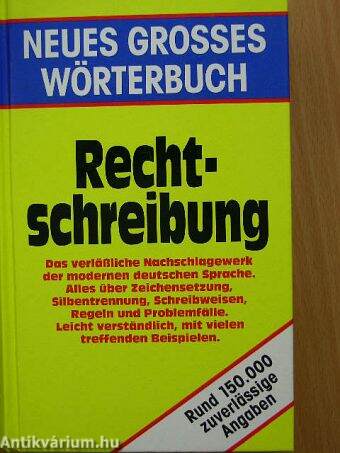 Rechtschreibung-Neues grosses wörterbuch