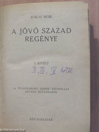 A jövő század regénye I-IX.