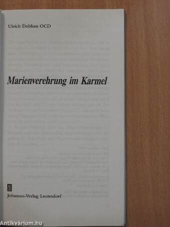 Marienverehrung im Karmel