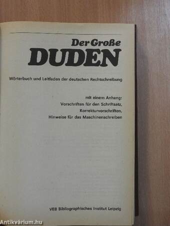 Der Große Duden