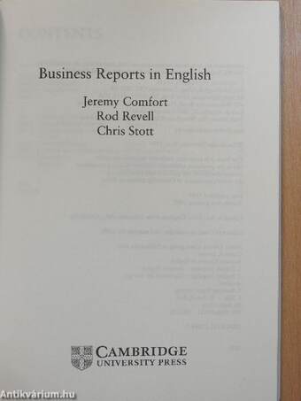 Business Reports in English