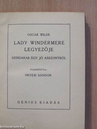 Lady Windermere legyezője