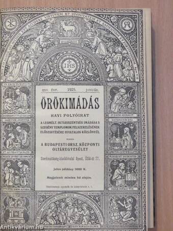 Örökimádás 1925-1926. január-december