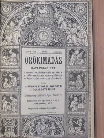 Örökimádás 1927-1928. január-december