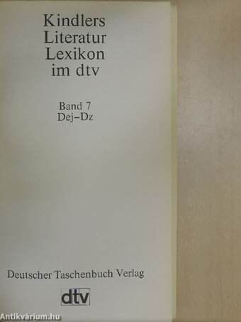 Kindlers Literatur Lexikon 7 (töredék)