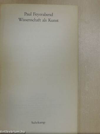 Wissenschaft als Kunst