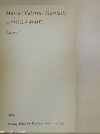 Epigramme