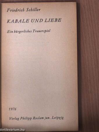 Kabale und Liebe