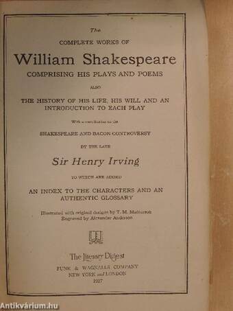 The complete works of William Shakespeare