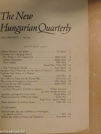 The New Hungarian Quarterly Autumn 1976.