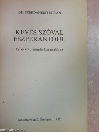 Kevés szóval eszperantóul