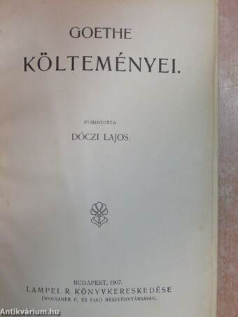 Goethe költeményei