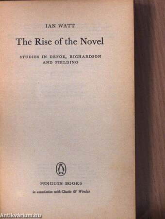 The Rise of the Novel