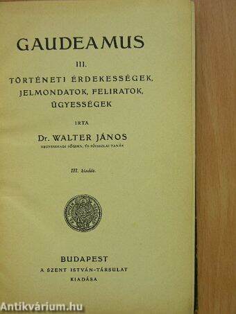 Gaudeamus III. (töredék)