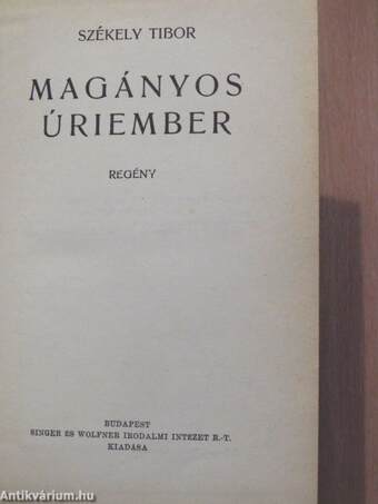 Magányos úriember