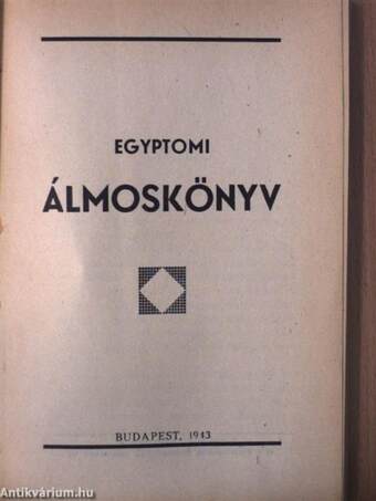 Egyptomi álmoskönyv