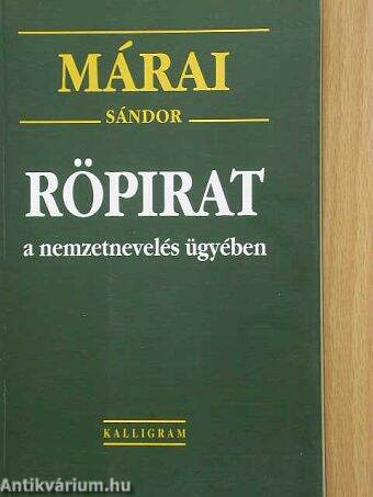 Röpirat a nemzetnevelés ügyében