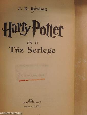 Harry Potter és a Tűz Serlege