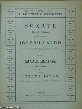 Sonate No. 5. E dur