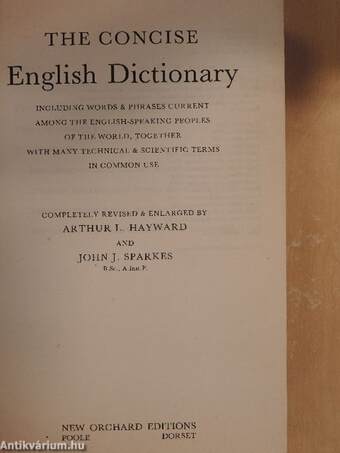 The Concise English Dictionary