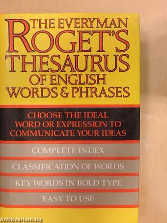 Roget's Thesaurus of English Words and Phrases