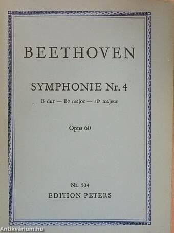 Symphonie Nr. 4 B dur Opus 60