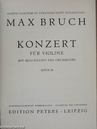 Konzert für Violine mit Begleitung des Orchesters