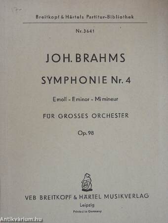 Symphonie Nr. 4 E-moll